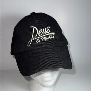 Deus ex machina black corduroy specialty dad hat